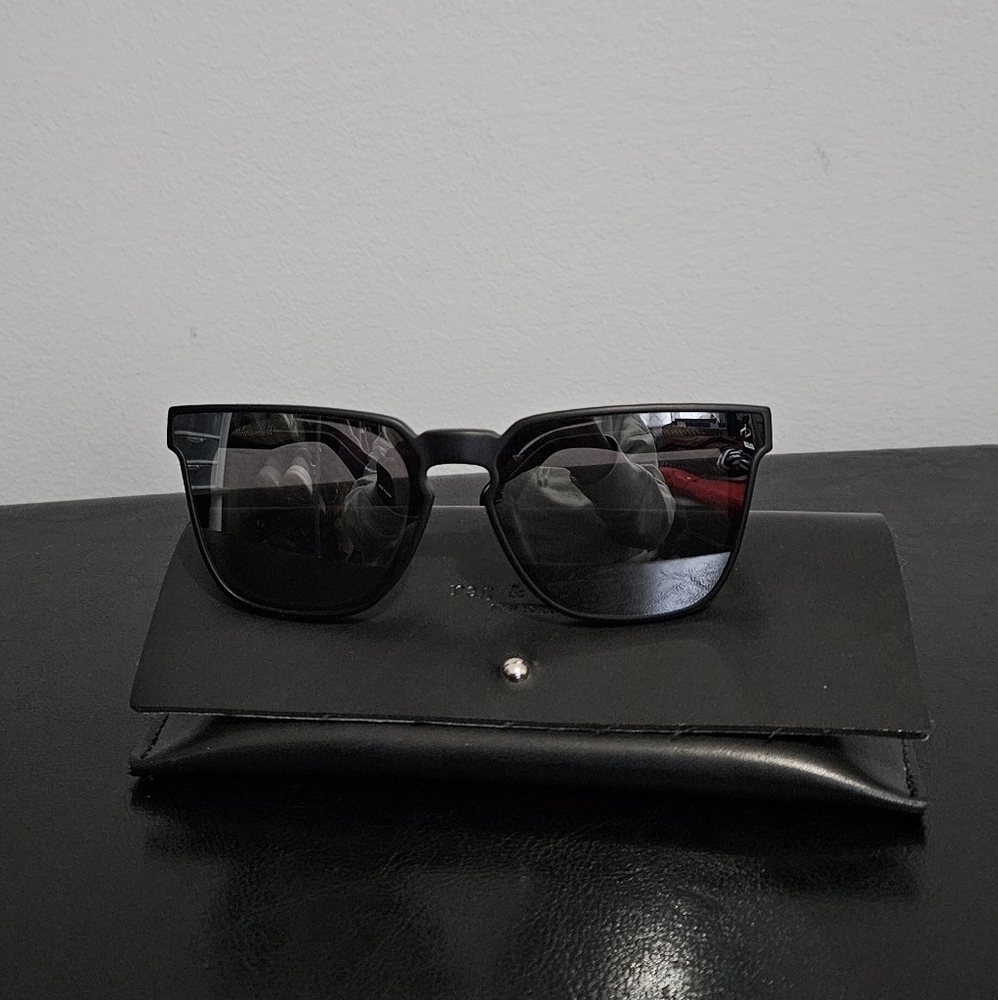 Rag & Bone Black and Silver Mirror Sunglasses